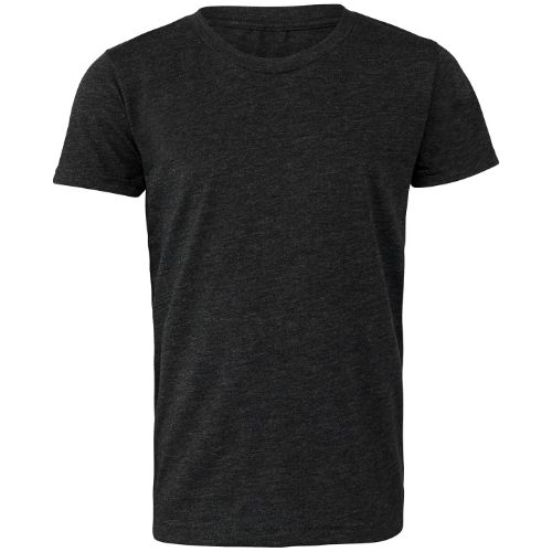 Bella Canvas Youth Triblend Short Sleeve Tee Charcoal-Black Triblend